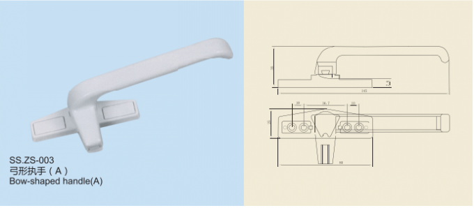 Side Hung Window Handle Window Door Accessories Sliding Door Handles