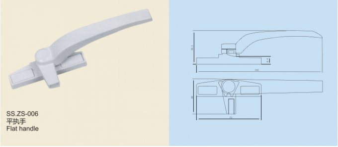 Side Hung Window Handle Window Door Accessories Sliding Door Handles