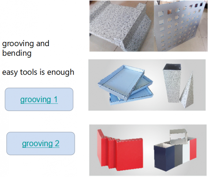 Fireproof Aluminium Bead Core Composite Panel Lattice Wave Non ...