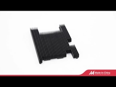 Bright Black Anodized Extruded Heat Sink Industrial Aluminium Profiles 6063-T5