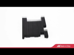 Black Anodized Aluminum Heatsink Extrusion Profiles T66 With Finished Machining