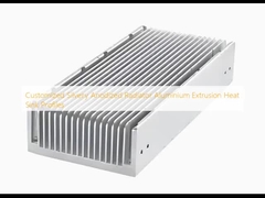 Customized Silvery Anodized Radiator Aluminium Extrusion Heat Sink Profiles 