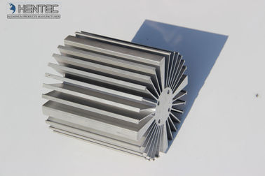 6063 - T5 Aluminum Heatsink Extrusion Profiles Powder Spray Coated