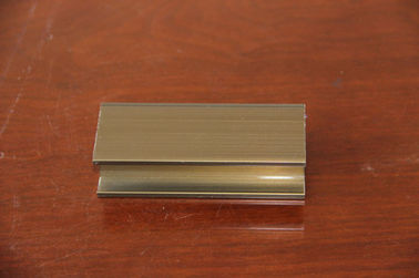 Square Aluminum Extrusions / Aluminum Alloy 6061 Profile With Golden , Silver Color