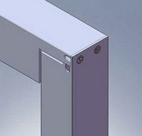 Screw Joint Alloy 6063 Aluminum Solar Panel Frame , Steel Polished Extruded Aluminum Profile