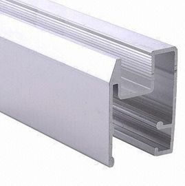 PVDF Painted Black Aluminum Window Extrusion Profiles , Bathroom Aluminum Sliding Windows