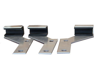 Right / Left Solar Roof Hook Solar Roof Mounting Systems with ECO Friendly 3M Tape / EPDM Foam Rubber