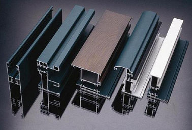 Powder Painted Aluminum Extrusion Profiles , Aluinum Window / Door Profile