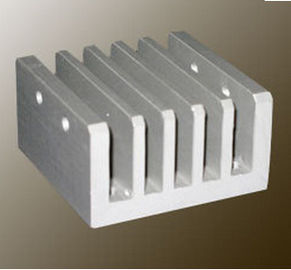 Steel Polished / Electrophoretic Aluminum Heatsink Extrusion Profiles With Fabricating