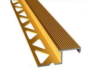 6063 Aluminum Extrusion Profile with Golden Anodized Color