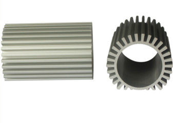 Silvery  Anodized Industrial Aluminum Profile , Aluminum Heat Sink / Aluminium Radiator