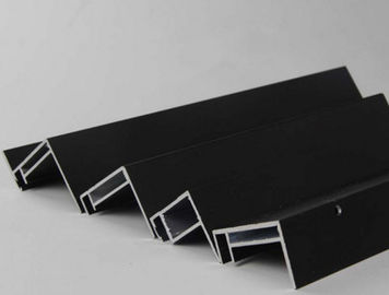 Black Anodized Solar Panel Aluminum Frame / Aluminium Ground Mounted Solar Panel Frames