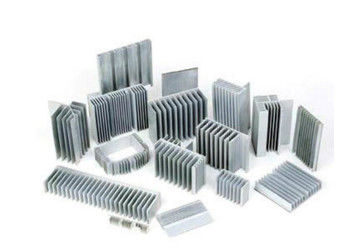 Silvery / Anodized Industrial Aluminum Extrusion Profiles , Aluminum Heat Sink