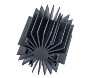 Black Anodizing Aluminum Heatsink Profiles / Heat Sink Profiles For Led Light