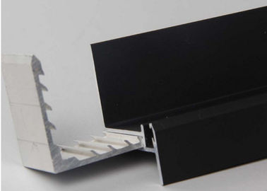 Black Anodized Aluminum Solar Panel Frame , OEM Aluminium Extrusion Frame For Solar Cells