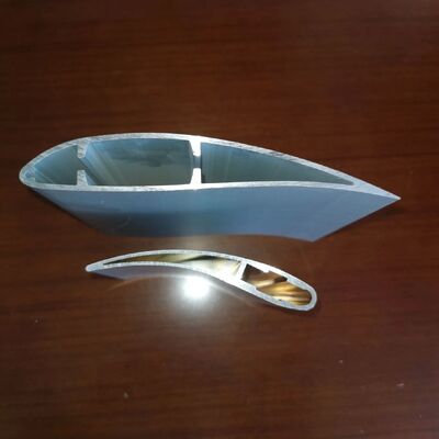 China Supplier Black Anodized Aluminium Fan Blade Profile with Custom Silkscreen Printing