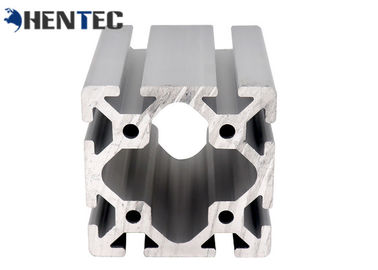 Silvery Anodized Aluminium Profile System T Slot Aluminium Extrusion