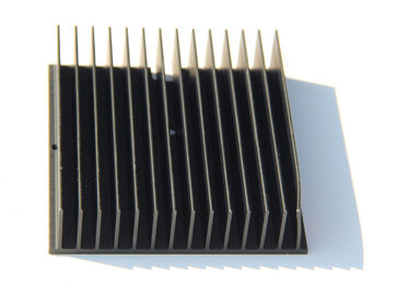 Black Anodized 6005-T5 Aluminium Heatsink Extrusions , Finished Machining