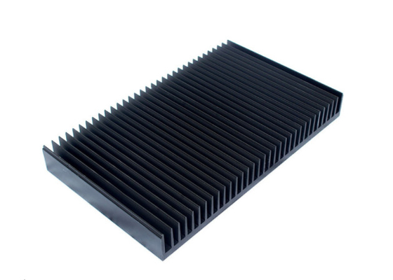 Black Anodized Aluminum Heatsink Extrusion Profiles T66 With Finished Machining