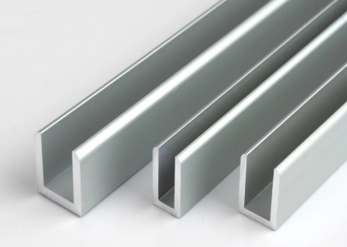 U Shape Aluminum Extrusion Profile Powder Painted Industrial Construction
