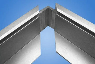 Aluminum Extrusion Frame For Solar Panels , Anodized Extrusion Profiles With Corner Key Joint