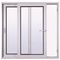 PVDF Painted Black Aluminum Window Extrusion Profiles , Bathroom Aluminum Sliding Windows
