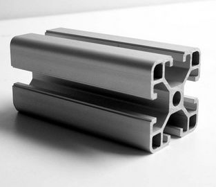 Aluminum Assembly Line Modular Aluminium Profile System With Black / Silvery Anodized