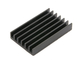 Black Anodized Extruded Heat Sink Profiles Brushed Surface Heat Sink 6061