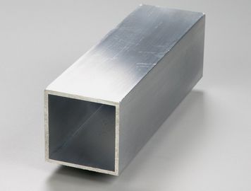 Silver Aluminium Profile Extrusion Rectangular Tube Thin Wall Extruded Aluminum Shapes