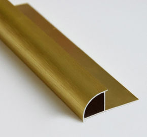 Anodized Industrial Aluminium Profiles / Rould Closed Type Tile Trim Profile