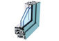 Anodized Aluminum Door Extrusions / Double Layer Tempered Glass Aluminum Structural Framing