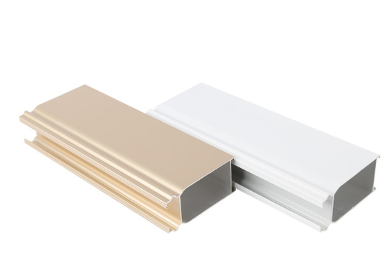 Electrophoresis Aluminium Window Extrusion Profiles 6063-T5 With Finished Machining