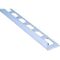 6063 6061 Aluminum Profile With Bending / Cutting , Silvery Anodized Floor Tile Trim