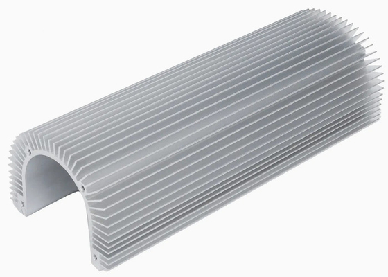 Natural Anodized Heat Sink Extrusion Profiles For LED Light / Machine