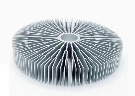 Customized Silvery Anodized Radiator Aluminium Extrusion Heat Sink Profiles