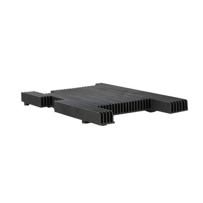 Custom Mill Finished Black Anodized 6063-T5 Aluminum Heat Sink for Audio Equipment