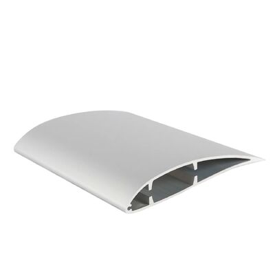 6063 Alloy Aluminum Fan Blade with Sandblasting Anodized Surface and Customized Dimension for Industrial Cooling