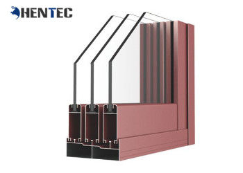 Siver Color Aluminum Window Extrusion Profiles For Sliding Window / Casement Window