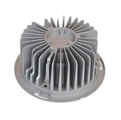 Customized Dimensions Round LED Lighting Housing Aluminum Casting Shell with CNC Machining and Polished Surface