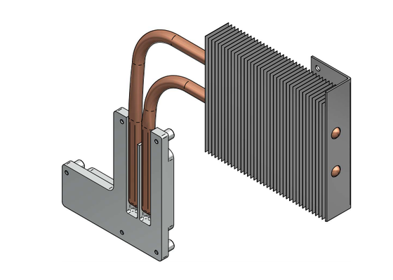 Copper Tube Welding Aluminum Fin Radiator Aluminum Servers Heat Sink