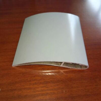 6063 6061 Customized CNC Machining Aluminum Low Speed Ceiling Fan Blade Profile Silvery Powder Painting