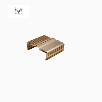 OEM Champagne / Light Bronze / Silvery Anodized Industrial Aluminum Enclosure Extrusion Profile