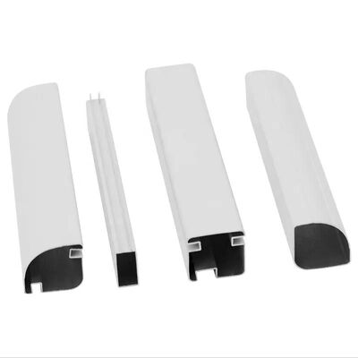 Durable LED Lighting Display Aluminum Frame Extrusion Profile with Powder Coating