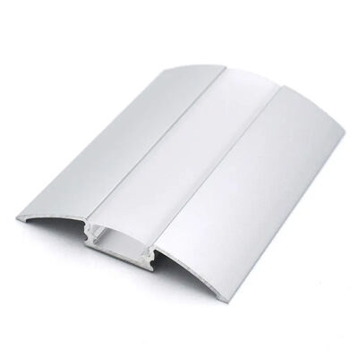 Aluminium LED Light Lamp Extruded Housing Extrusion Silver Anodizing Profile