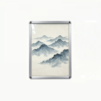 Matt Silver Anodized Aluminum Snap Open Poster Photo Frame Aluminum Display Frame