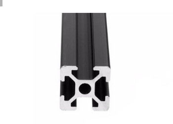 Black Anodized Aluminium Profile System T Slot Aluminum Extrusion In Silver