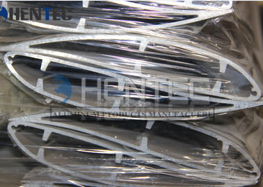 Silver Anodized Ceiling Fan Blades Aluminium Extruded Profiles With Cutting / Drilling