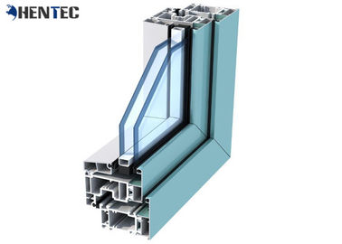 T5 / T6 Powder Painted Aluminium Window Frame Profiles For Sliding Window