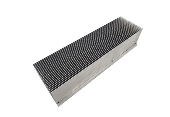 Grey Anodized 6063 Alloy Extruded Aluminum Heatsink