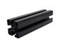 Black Anodised T Slotted T6 Aluminum Extrusion Framing Systems
